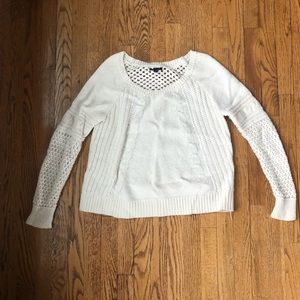 American eagle white oversized sweater